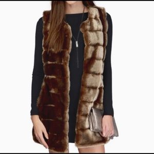 Faux fur vest